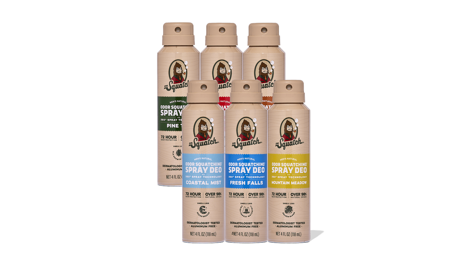 Spray Deodorant 6-Pack - Clean Carry
