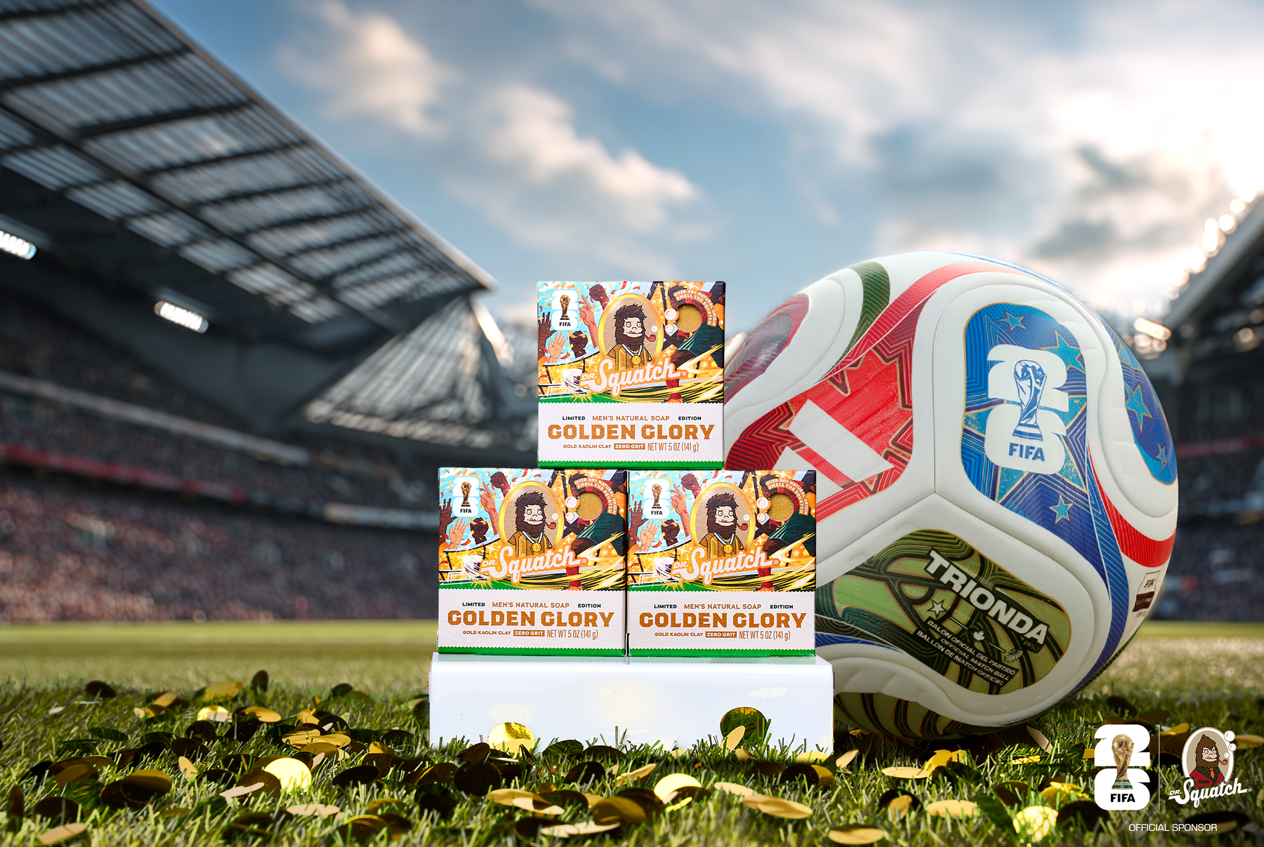 FIFA Golden Glory 3-Pack Bar Soap Bundle - Simple Travel Pack