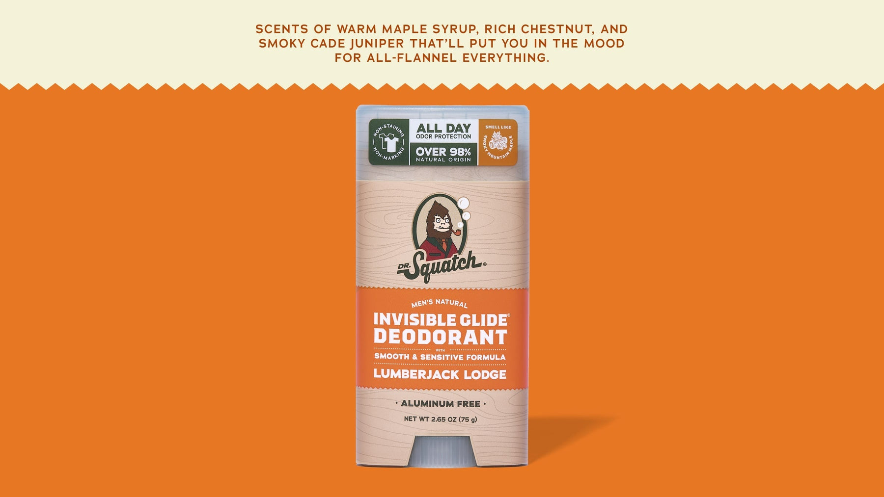 Lumberjack Lodge Invisible Glide Deodorant - Daily Outdoor Routine