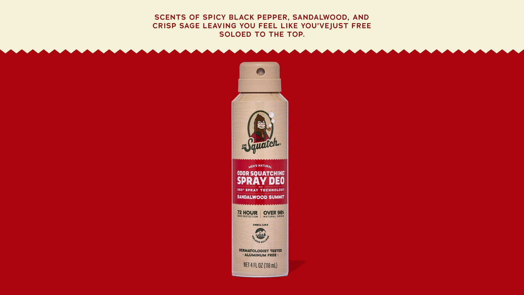 Sandalwood Summit Spray Deodorant - Travel Carry