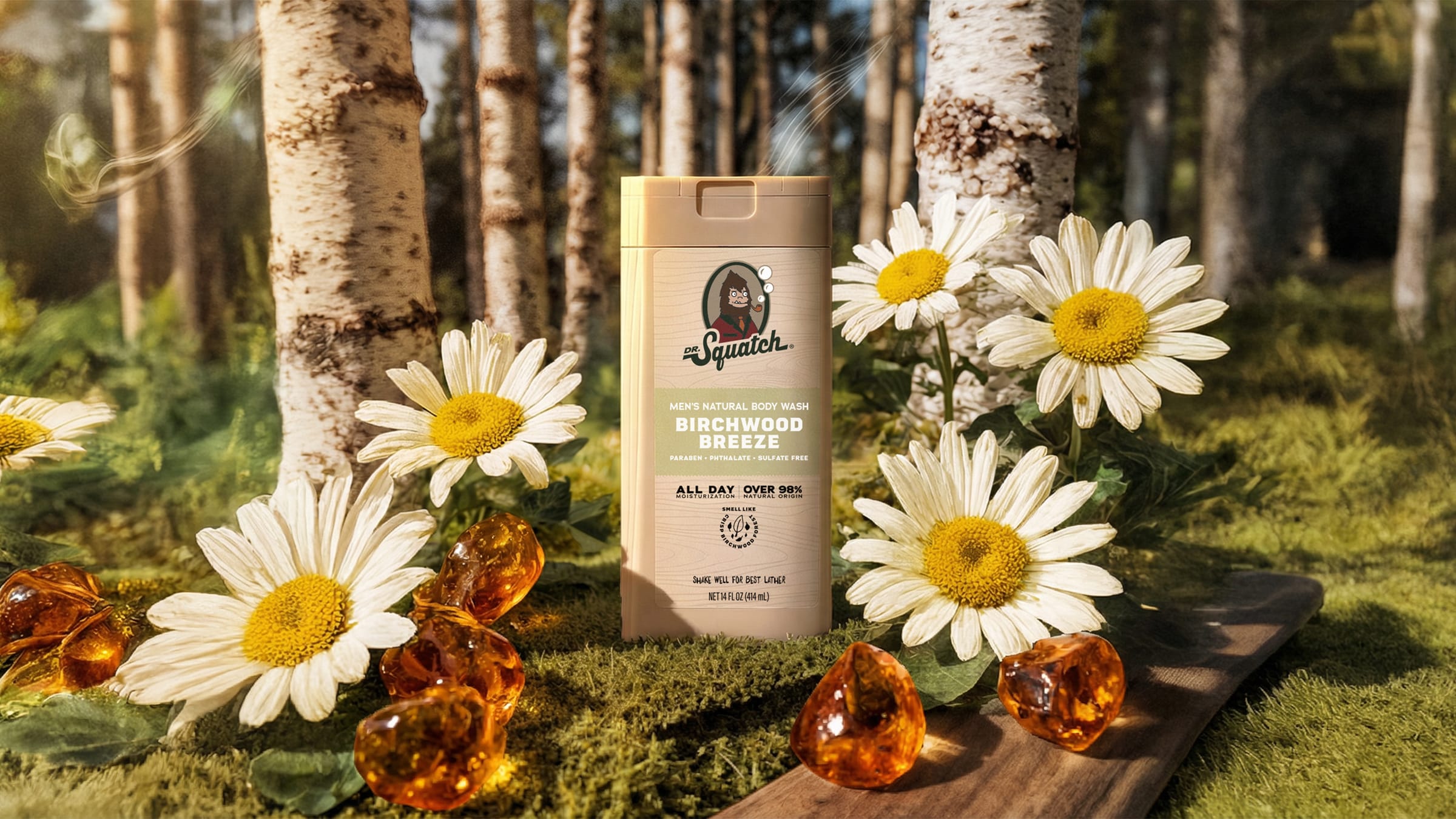 14 oz Birchwood Breeze Body Wash - Easy Shower Lather
