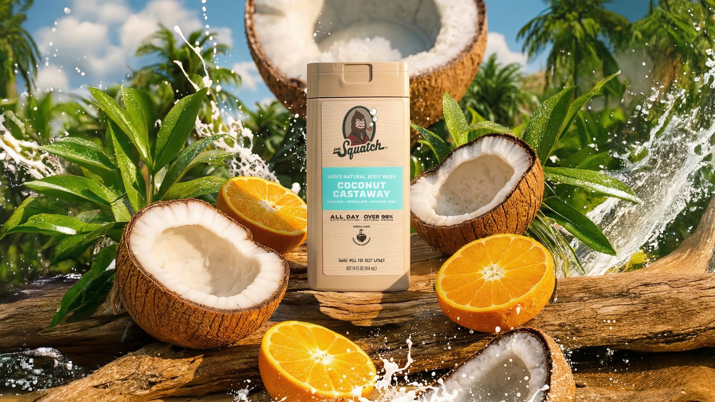 14 oz Coconut Castaway Body Wash - Forest Fresh Bar