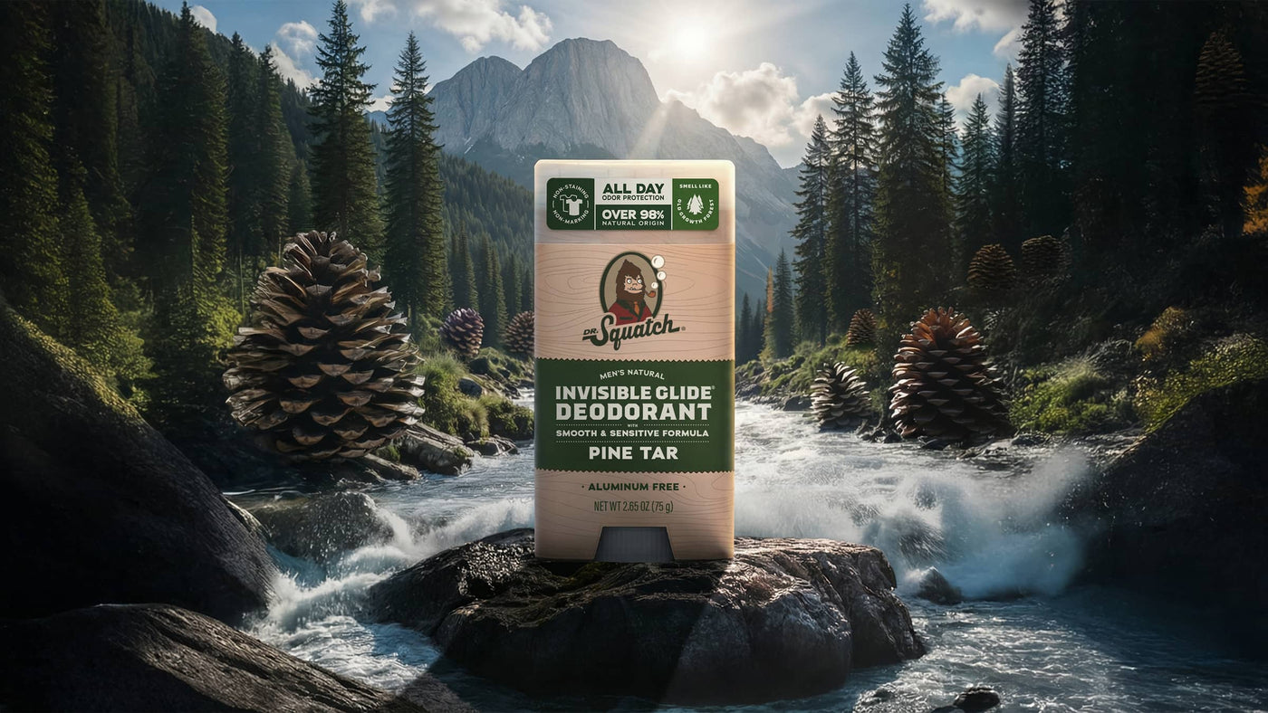 Pine Tar Invisible Glide Deodorant - Essential Active Shield