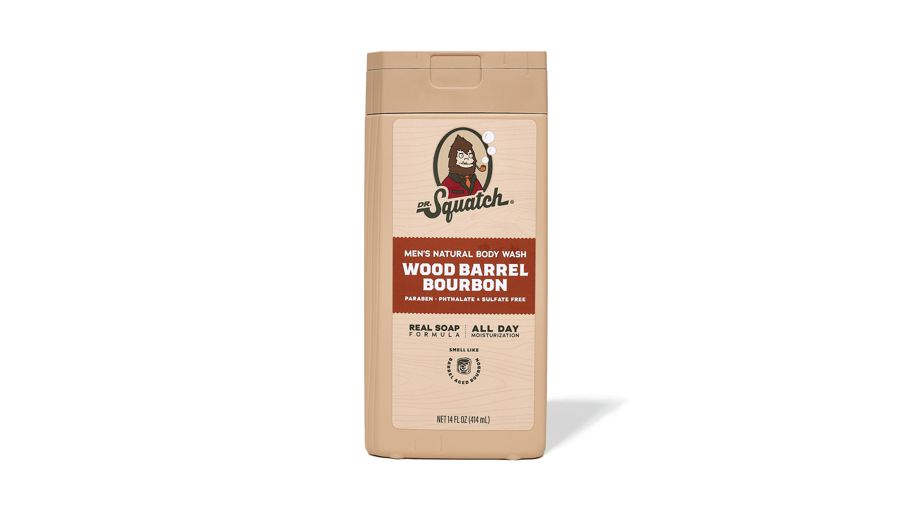 14 oz Wood Barrel Bourbon Body Wash - Shower Ready